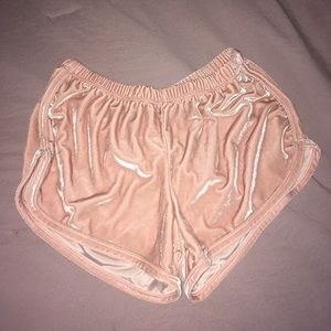 Brandy velvet booty shorts